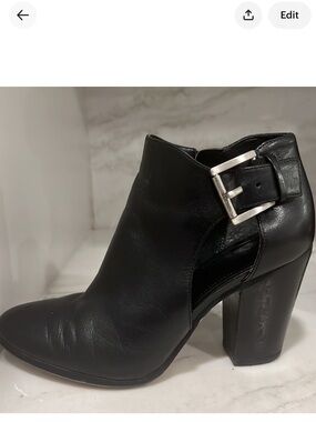 MICHAEL KORS leather boots, size 6.
